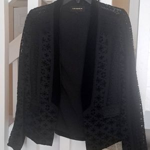 Kobi Halperin Gorgeous Black Lace&Velvet Pippa Jacket.  SzS EUC Retail 598.00